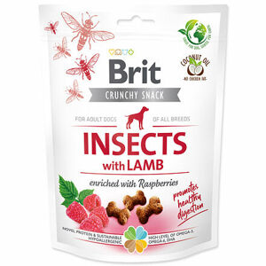 Brit Care Dog Crunchy Cracker. Insects with Lamb enriched with Raspberries 200 g