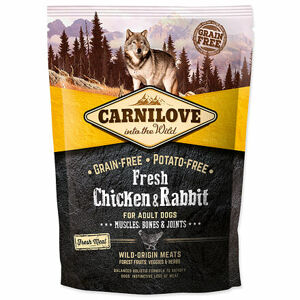 CARNILOVE Fresh Chicken & Rabbit Muscles, Bones & Joints for Adult dogs 1,5 kg