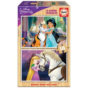 Drevené puzzle Princess Disney Educa 2x16 dielov