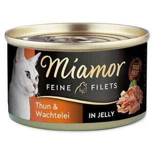 Konzerva MIAMOR Feine Filets tuniak + prepeličie vajcia v želé 100 g