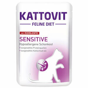 Kapsička KATTOVIT Sensitive kura + kačica 85 g