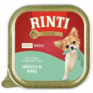Vanička RINTI Gold Mini jeleň + hovädzie 100 g