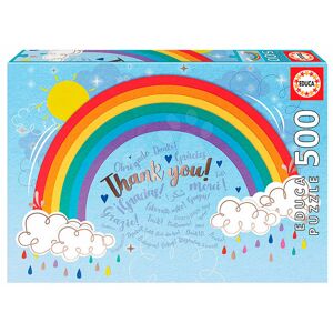 Puzzle Rainbow Thank you Educa 500 dielov a Fix lepidlo od 11 rokov