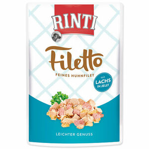 Kapsička RINTI Filetto kura + losos v želé 100 g