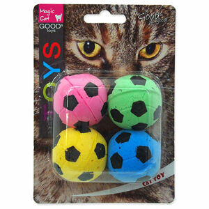 Hračka MAGIC CAT loptička penová futbalová 3,75 cm 4 ks