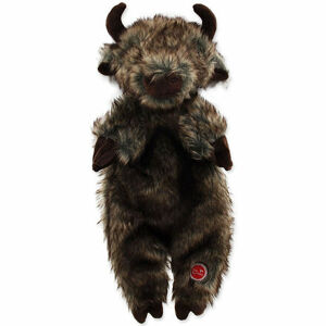 Hračka DOG FANTASY Skinneeez bizón plyšový 34 cm 1 ks