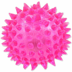 Hračka DOG FANTASY loptička LED ružová 6 cm 1 ks