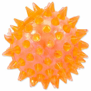 Hračka DOG FANTASY loptička pískacia oranžová 5 cm 1 ks