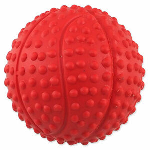 Loptička DOG FANTASY basketball s bodlinami pískací mix farieb 5,5cm 1 ks