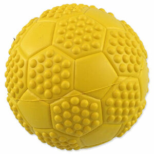 Loptička DOG FANTASY futbal s bodlinami pískací mix farieb 7cm 1 ks