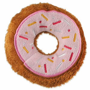 Hračka DOG FANTASY donut ružový 12,5 cm 1 ks