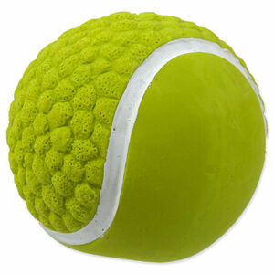 Hračka DOG FANTASY Latex tenisová lopta so zvukom 7,5 cm 1 ks