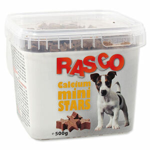 Pochúťka RASCO Dog mini hviezdičky kalciové 500 g