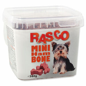 Pochúťka RASCO Dog mini kosti šunkovej 580 g