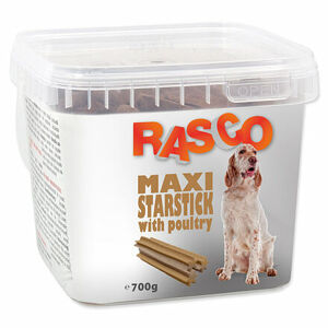 Pochúťka RASCO Dog hviezdy natural s hydinou 700 g