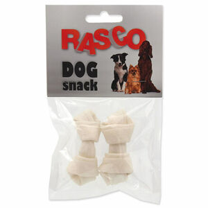 Uzle RASCO Dog byvolie biele 6,25 cm 2 ks