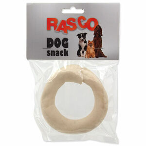Kruh RASCO Dog byvolie biely 8,9 cm 1 ks