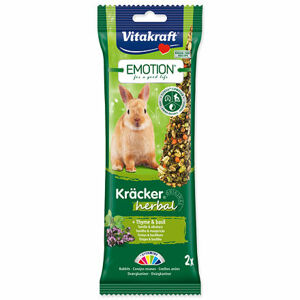 Tyčinky VITAKRAFT Emotion Kracker králik herbal 112 g
