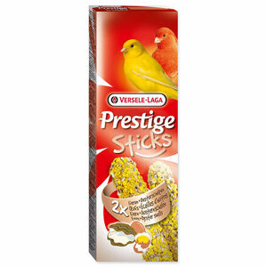 Tyčinky VERSELE-LAGA Prestige Eggs & Oystershells pre kanáriky 60 g