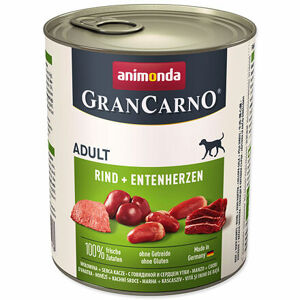Konzerva ANIMONDA Gran Carno hovädzie + kačacie srdce 800 g