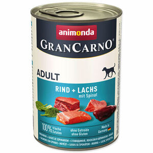 Konzerva ANIMONDA Gran Carno hovädzie + losos + špenát 400 g