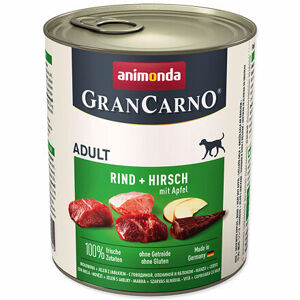 Konzerva ANIMONDA Gran Carno hovädzie + jelenie mäso + jablká 800 g