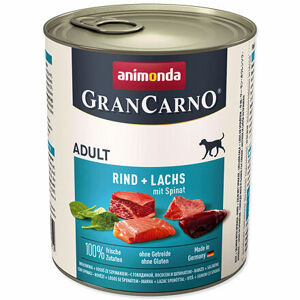 Konzerva ANIMONDA Gran Carno hovädzie + losos + špenát 800 g