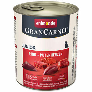 Konzerva ANIMONDA Gran Carno Junior hovädzie + morčacie srdce 800 g