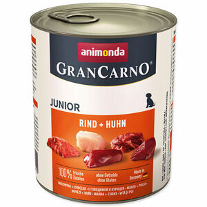 Konzerva ANIMONDA Gran Carno Junior hovädzie + kura 800 g