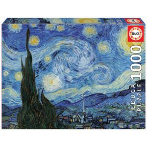 Puzzle The Starry Night Vincent Van Gogh Educa 1000 dielov a Fix lepidlo