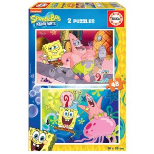 Puzzle Sponge Bob Educa 2x48 dielov