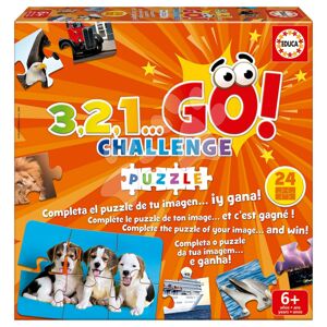 Spoločenská hra Puzzle 3,2,1... Go! Challenge Educa 24 obrázkov 144 dielov od 6 rokov