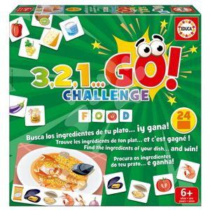 Spoločenská hra Jedlá 3,2,1... Go! Challenge Food Educa 24 obrázkov 150 dielov od 6 rokov
