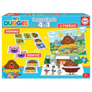 Superpack 4v1 Hey Duggee Educa domino pexeso a 2 puzzle s 25 dielikmi