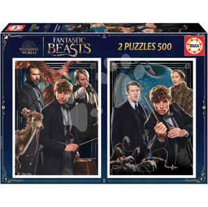 Puzzle Fantastic Beasts Educa 2x500 dielov a Fix lepidlo