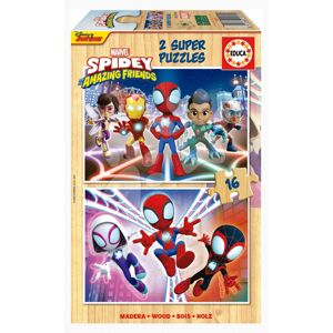 Drevené puzzle Spidey & his Amazing Friends Educa 2x16 dielov od 3 rokov