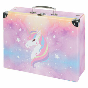 BAAGL Skladací školský kufrík Rainbow Unicorn, kovanie
