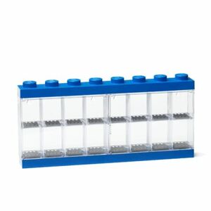 LEGO zberateľská skrinka na 16 minifigúrok - modrá