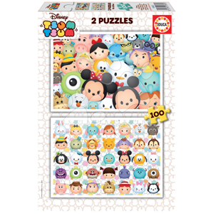 Detské puzzle Disney Tsum Tsum Educa 2x100 dielov 16862