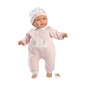 Llorens 13848 JOELLE - realistická bábika bábätko s mäkkým látkovým telom - 38 cm