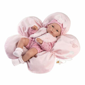 Llorens 63592 NEW BORN DIEVČATKO - realistická bábika bábätko s celovinylovým telom - 35 cm