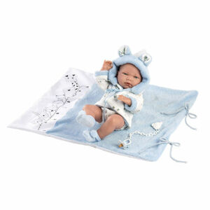 Llorens 73897 NEW BORN CHLAPČEK - realistická bábika bábätko s celovinylovým telom - 40 cm