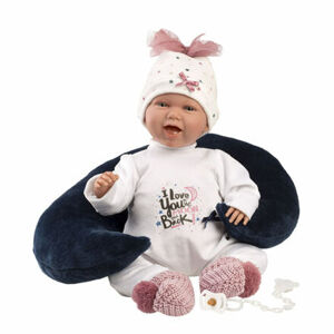 Llorens 74050 NEW BORN - realistická bábika bábätko so zvukmi a mäkkým látkovým telom - 42 cm