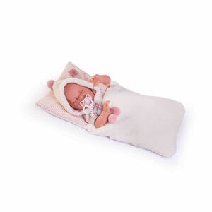 Antonio Juan 33340 LUNA - spiaca realistická bábika bábätko s mäkkým látkovým telom - 42 cm