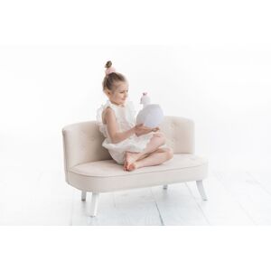 Detská zamatová sedačka béžová
