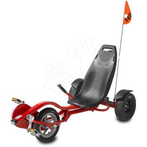 Motokára na šliapanie Go Kart Pro 100 triker Red Exit Toys nafukovacie pneumatiky od 6 rokov