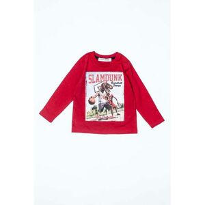 Tričko chlapčenské s dlhým rukávom, Minoti, EAST 7, červená - 68/80 | 6-12m