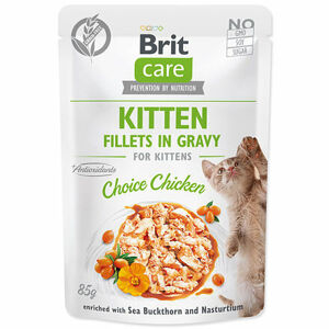 Kapsička BRIT Care Cat Kitten Fillets in Gravy Choice Chicken 85 g