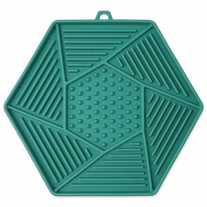 Podložka EP Lick&Snack lízací hexagon světle zelený 17x15cm