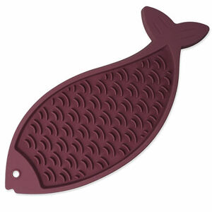 Podložka EP Lick&Snack lízací ryba pastelová fialová 28x11,5cm